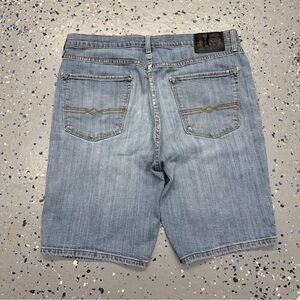 Y2K Levis Denim Distressed Faded Baggy Shorts Jorts Skater 36